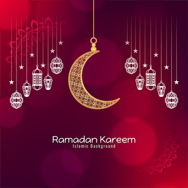 Religijne Tło Artystyczne Festiwalu Ramadan Kareem Islamski Festiwal