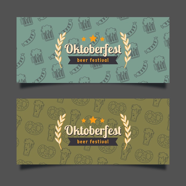 Retro Banery Oktoberfest