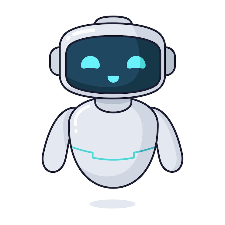 Bezpłatny plik Wektor robot wektorowy w stylu kreskówki