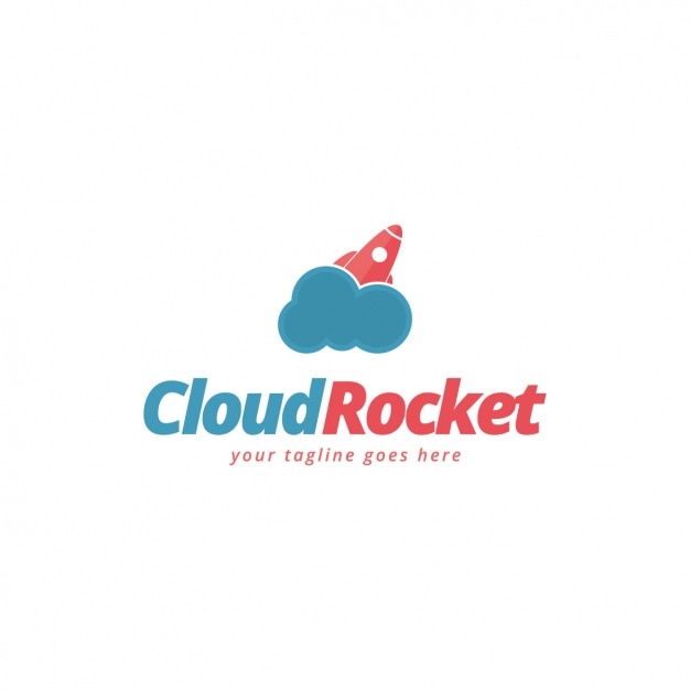 Rocket Kształcie Logo Szablon