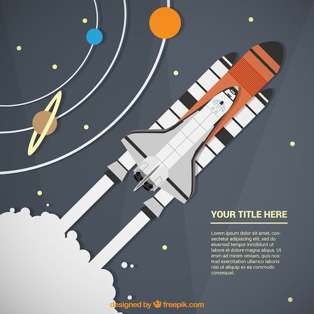 Bezpłatny wektor rocket szablon statek infografika