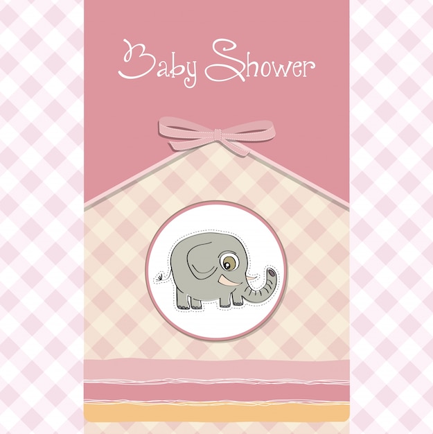 romantyczna karta prysznic dla niemowląt