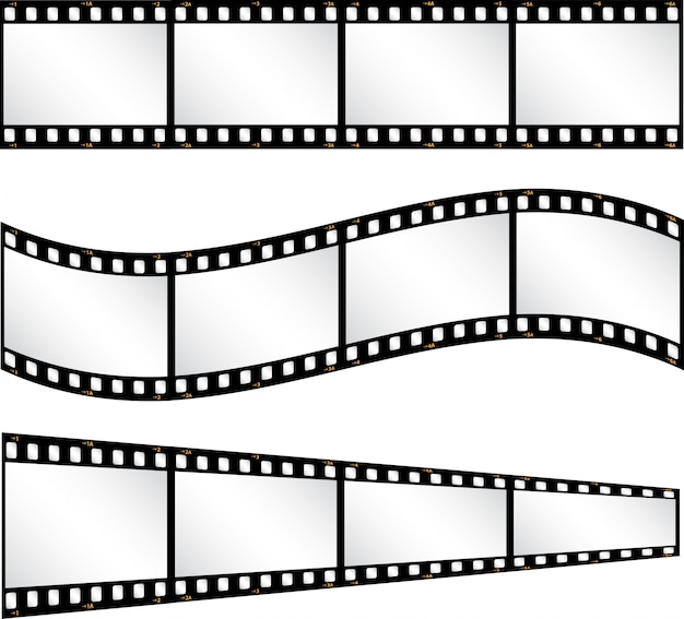 Różne tła taśmy filmowej