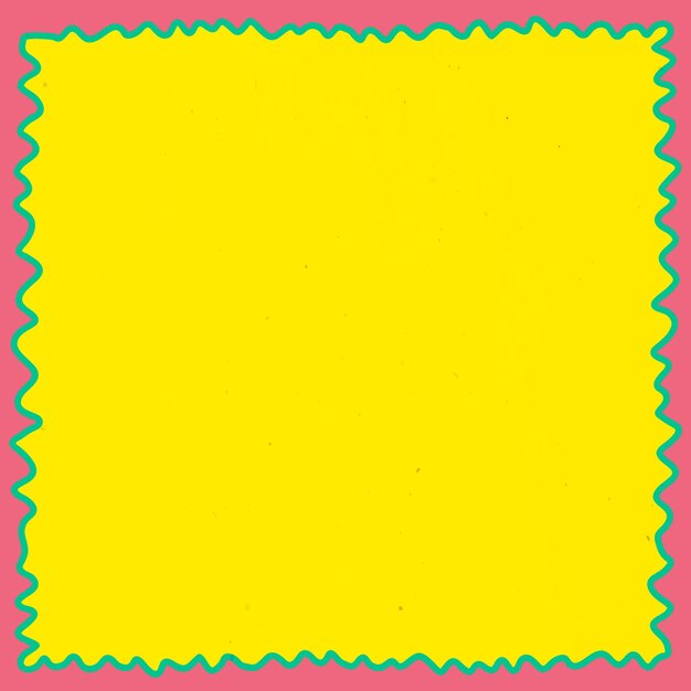 Różowo-zielona ramka z żółtym tłem