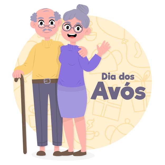 Rysowanie Ilustracji Dia Dos Avós