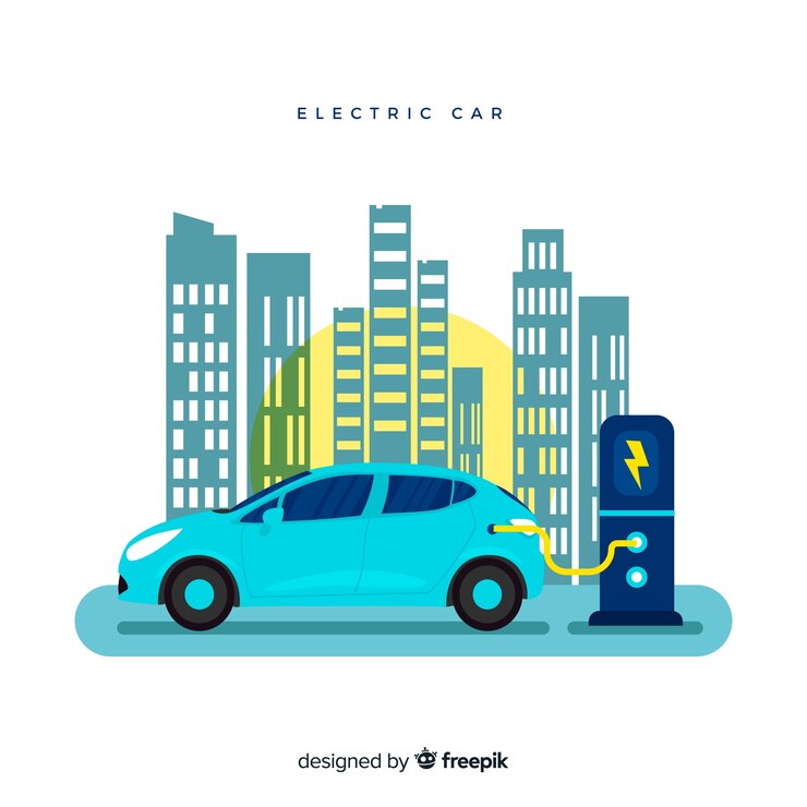 Bezpłatny plik Wektor samochód elektryczny