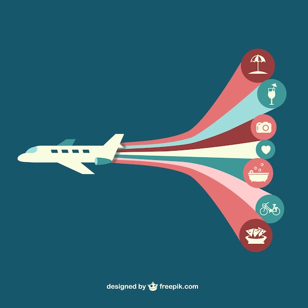 Samolot Wektor Infography