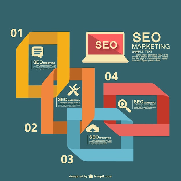 Bezpłatny wektor seo wektor projekt graficzny informacji