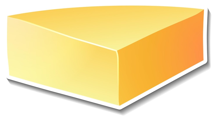 Bezpłatny plik Wektor ser cheddar w stylu kreskówki
