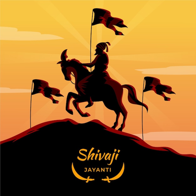 Shivaji Jayanti Ilustracja