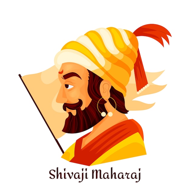 Shivaji Maharaj ilustracji