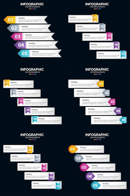 Skorzystaj Z Naszego Pakietu Infografik Vector 6, Aby Zwiększyć Atrakcyjność Wizualną Prezentacji Biznesowej