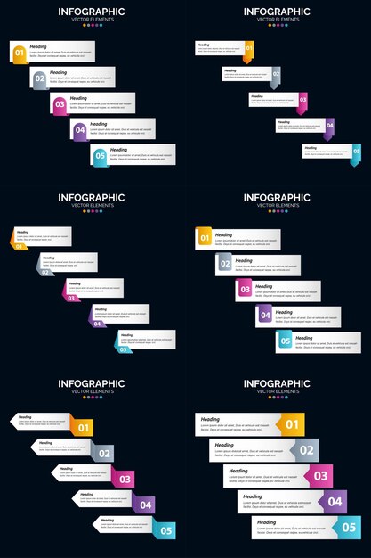 Skorzystaj Z Naszego Pakietu Infografik Wektorowych, Aby Zilustrować Swoje Pomysły Biznesowe