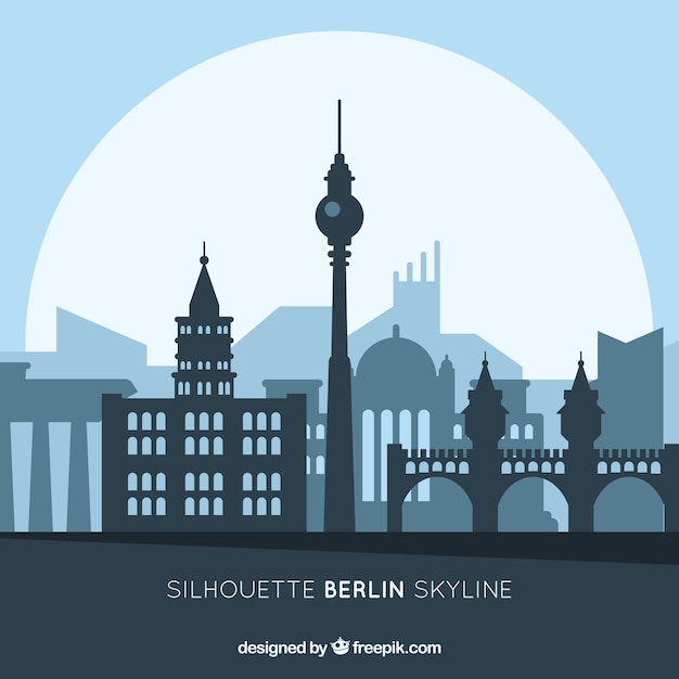 Bezpłatny wektor skyline berlina