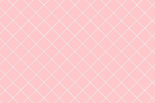Śliczne różowe tło, wzór siatki, pastelowy minimalistyczny projekt wektor