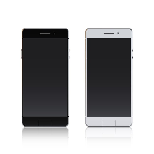Smartphone czarno-biały
