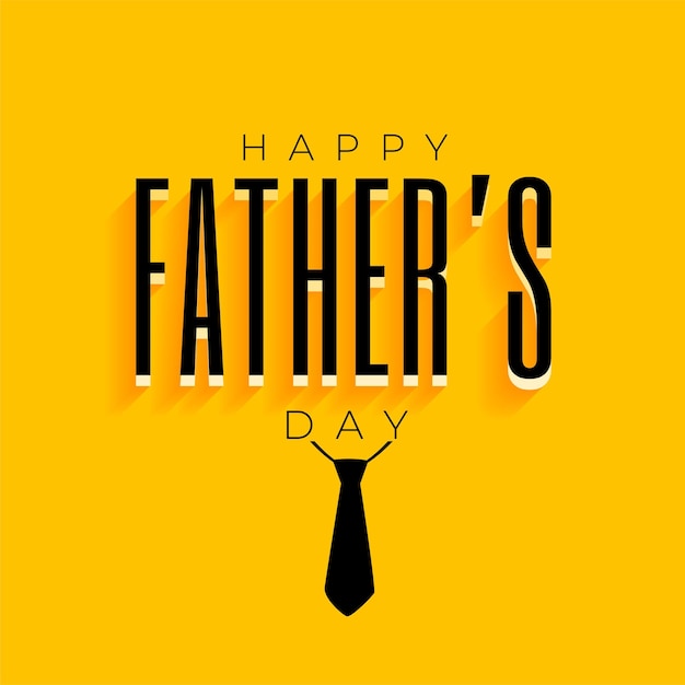 Bezpłatny wektor specjalna karta szczęśliwego dnia ojca w stylu 3d z projektem krawata