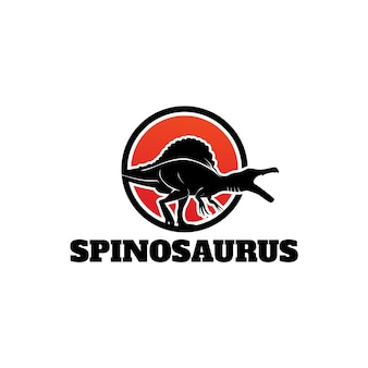 Spinozaur logo szablon wektor projektu