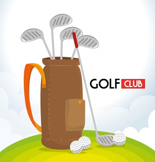 Bezpłatny wektor sportowy klub golfowy
