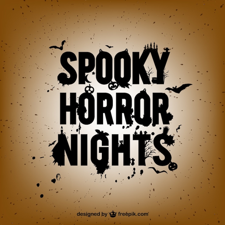 Bezpłatny plik Wektor straszne horror nocy plakat