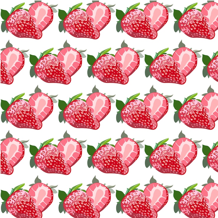 Bezpłatny plik Wektor strawberry akwarela wzór t? a