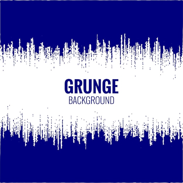 Streszczenie biały obrys grunge na niebieskim tle