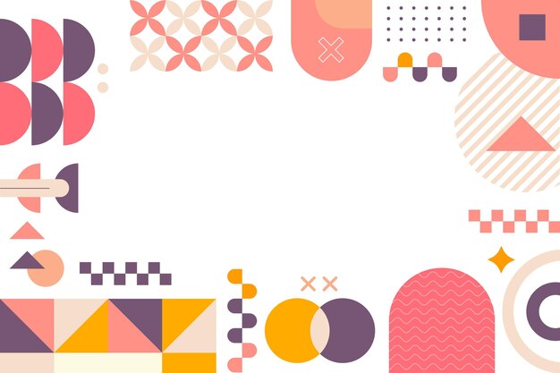 Streszczenie geometryczne tło płaski styl