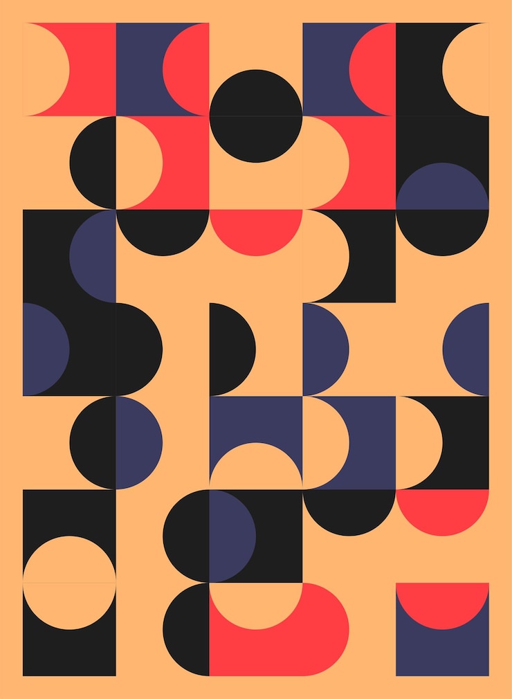 Bezpłatny plik Wektor streszczenie geometryczny plakat okładka wzory ulotki ilustracja wektorowa