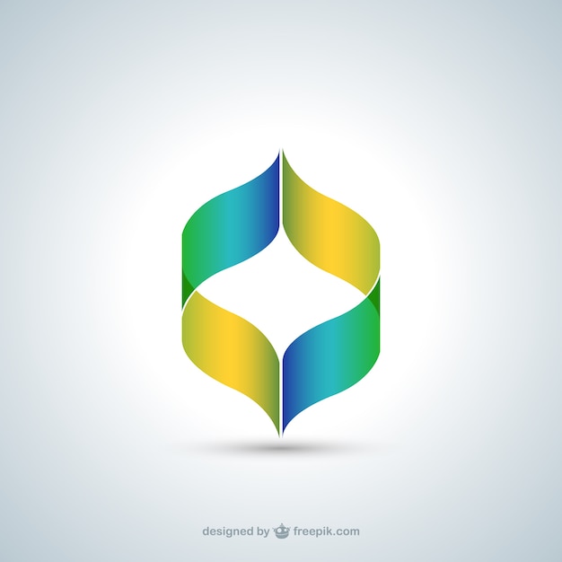 Streszczenie logo w stylu kolor gradientu