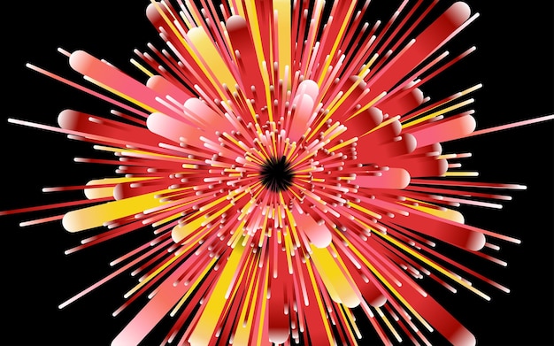 Streszczenie okrągłe tło geometryczne Starburst dynamiczny centryczny wzór ruchu