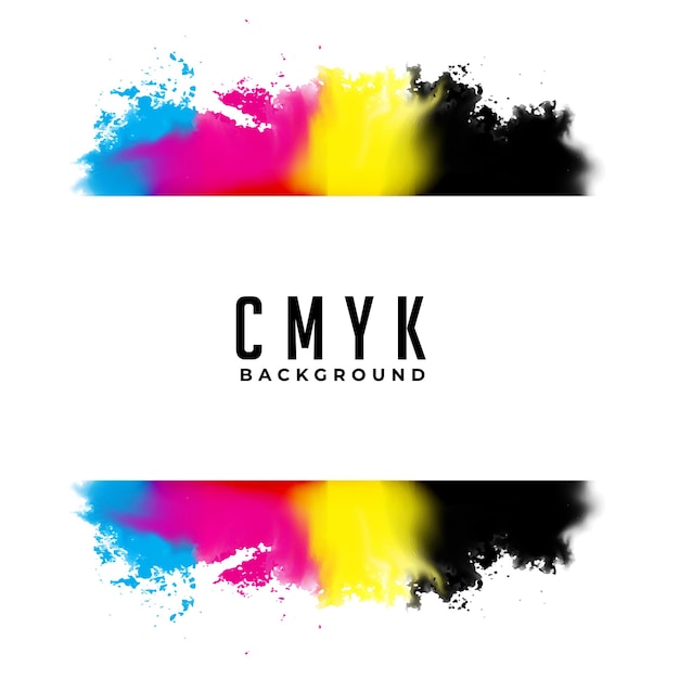 Streszczenie tło rozpryski akwarela cmyk