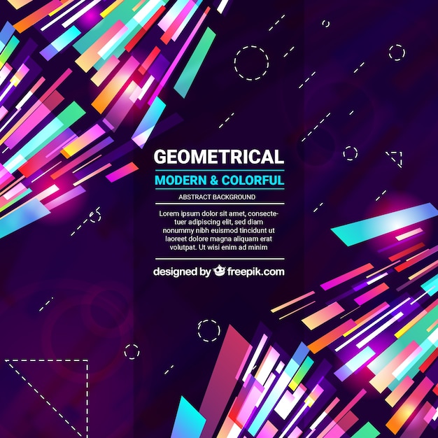 Streszczenie Tło Z Geometrycznych Kształtów