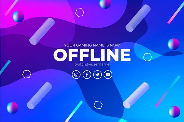 Streszczenie transparent twitch offline