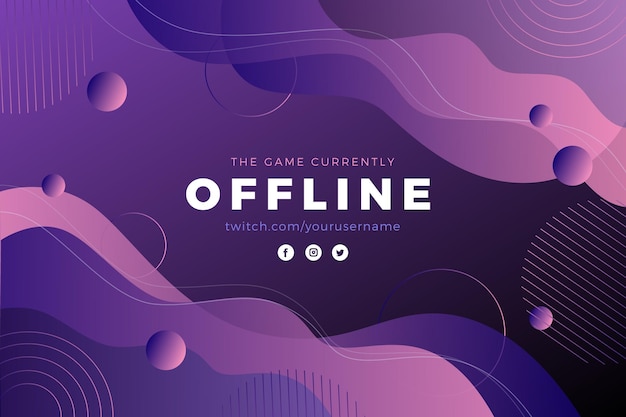 Streszczenie transparent twitch offline