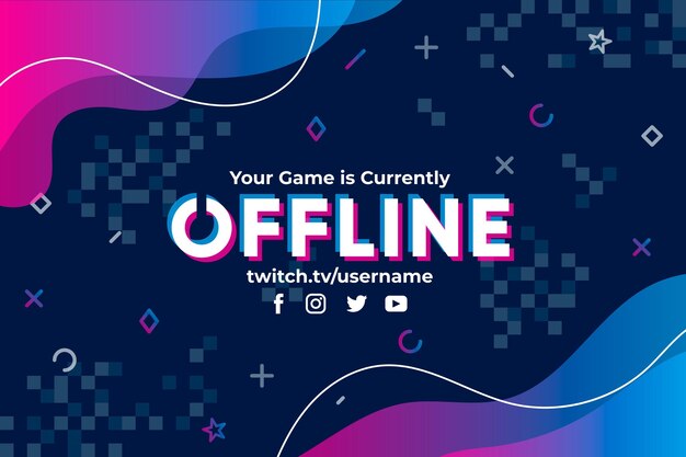 Streszczenie transparent twitch offline