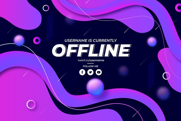 Streszczenie transparent twitch offline