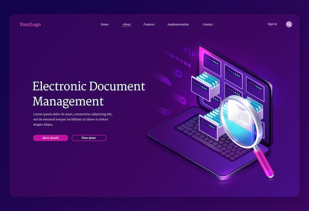 Strona docelowa elektronicznego zarządzania dokumentami