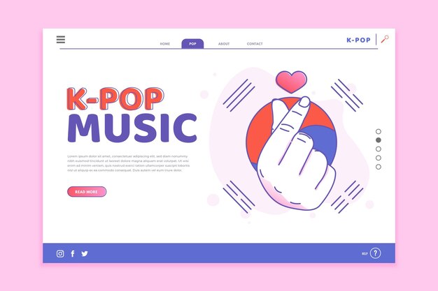 Strona docelowa muzyki k-pop