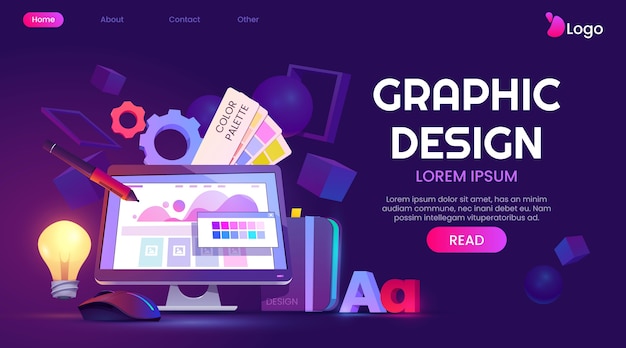 Strona Docelowa Projektu Graficznego Z Kreskówek