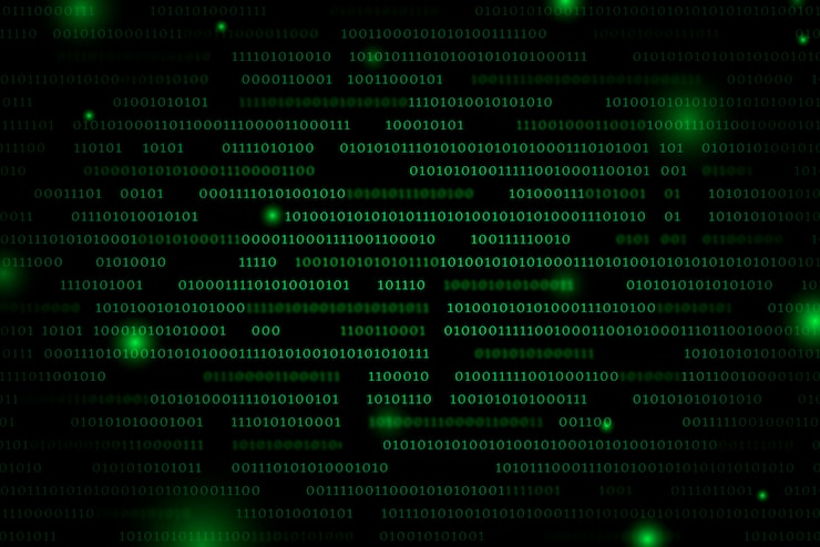 Bezpłatny plik Wektor strumień wektora projektu kodu binarnego