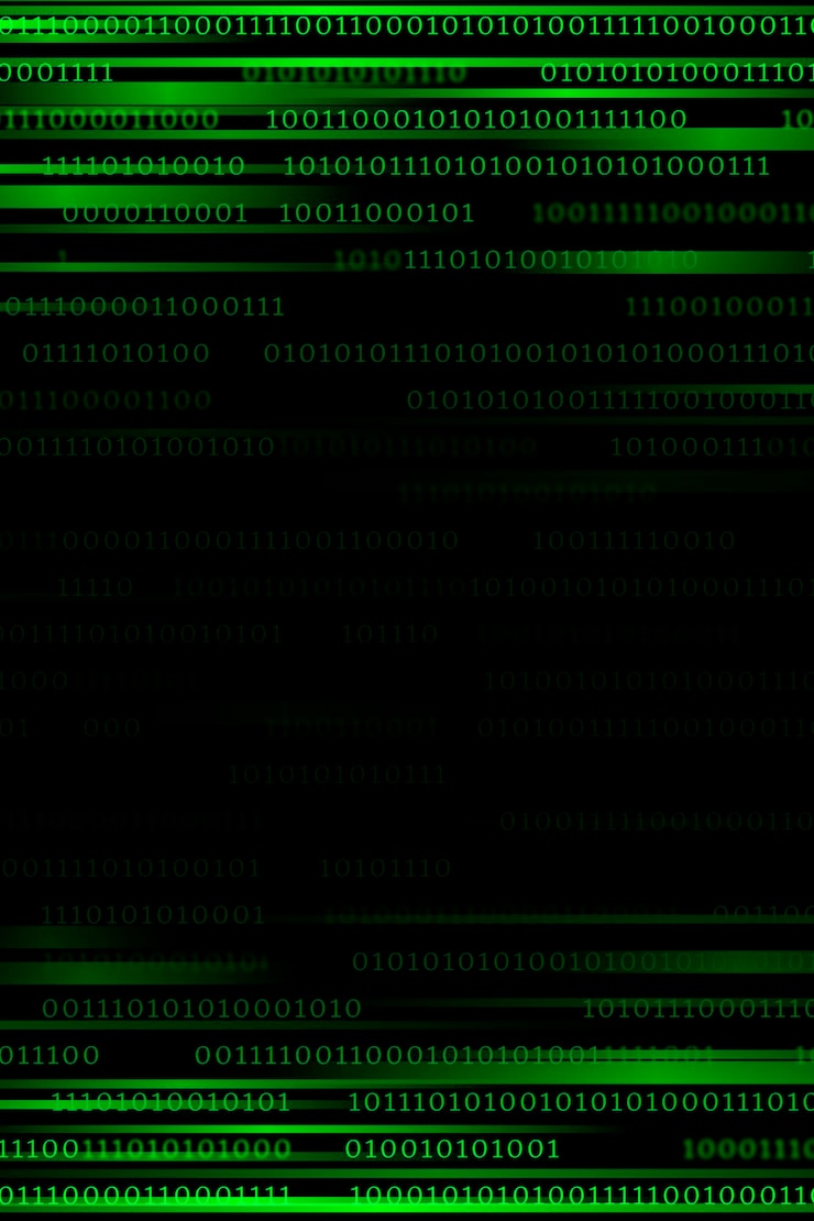 Bezpłatny plik Wektor strumień wektora projektu kodu binarnego