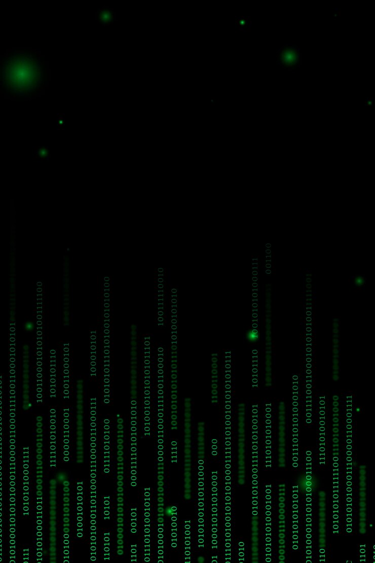 Bezpłatny plik Wektor strumień wektora projektu kodu binarnego