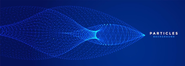 Bezpłatny wektor styl cząstek futurystyczny cyfrowy internet niebieski tło wektor projektu