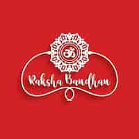 Bezpłatny wektor stylowe piękne tło projektu happy raksha bandhan