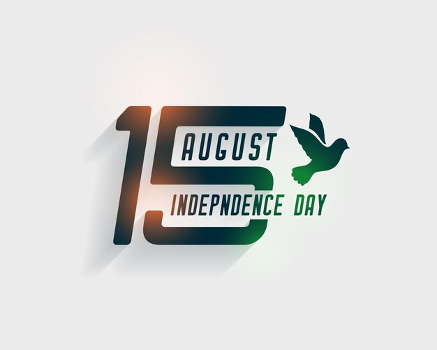 Stylowy 15 sierpnia dzień niepodległości Indii w tle