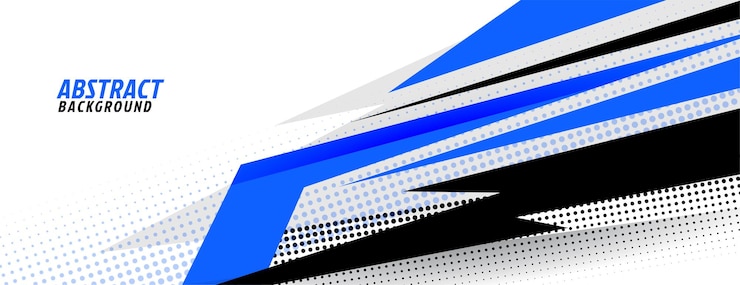 Bezpłatny plik Wektor stylowy, niebiesko-biały sportowy design