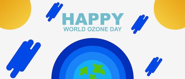 Bezpłatny wektor Światowe tło dy ozonu