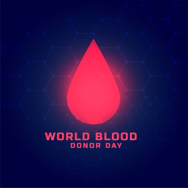 Światowy Dawcy Krwi Dnia Pojęcia Tła Projekt