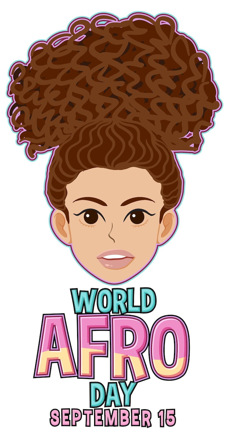 Bezpłatny plik Wektor światowy dzień afro 15 września projekt banera