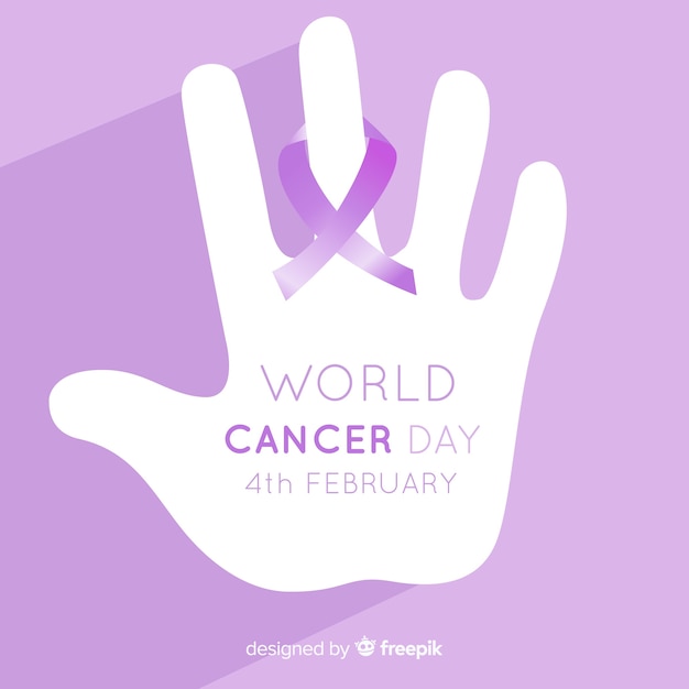 Światowy dzień raka tło